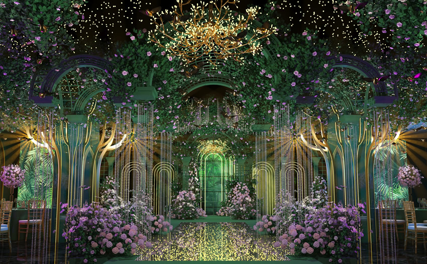 前海街道奇妙森林婚礼堂效果展示