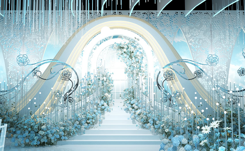 前海街道釡香烙馍村水晶厅效果展示